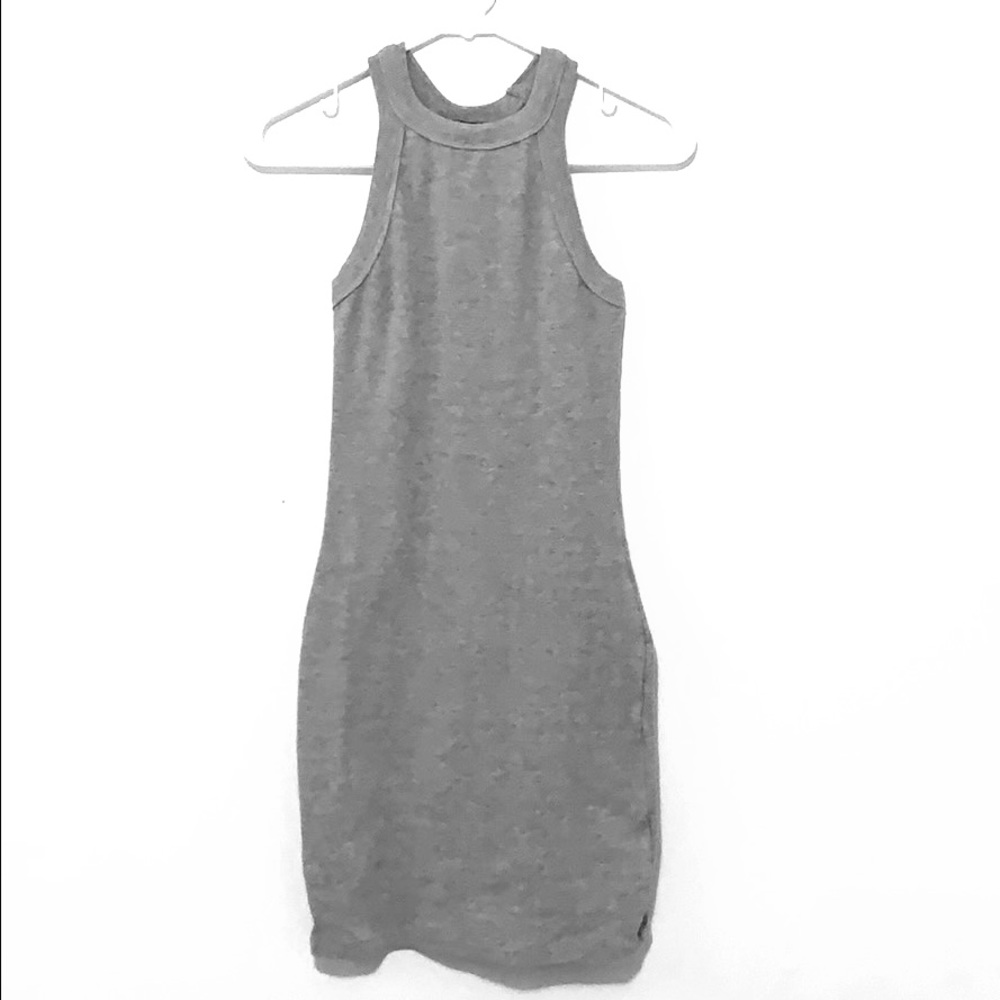 Grey halter dress